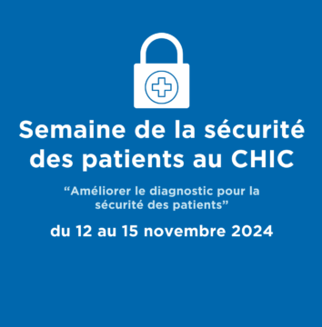 illustration Semaine de la sécurité des patients 2024 au CHIC